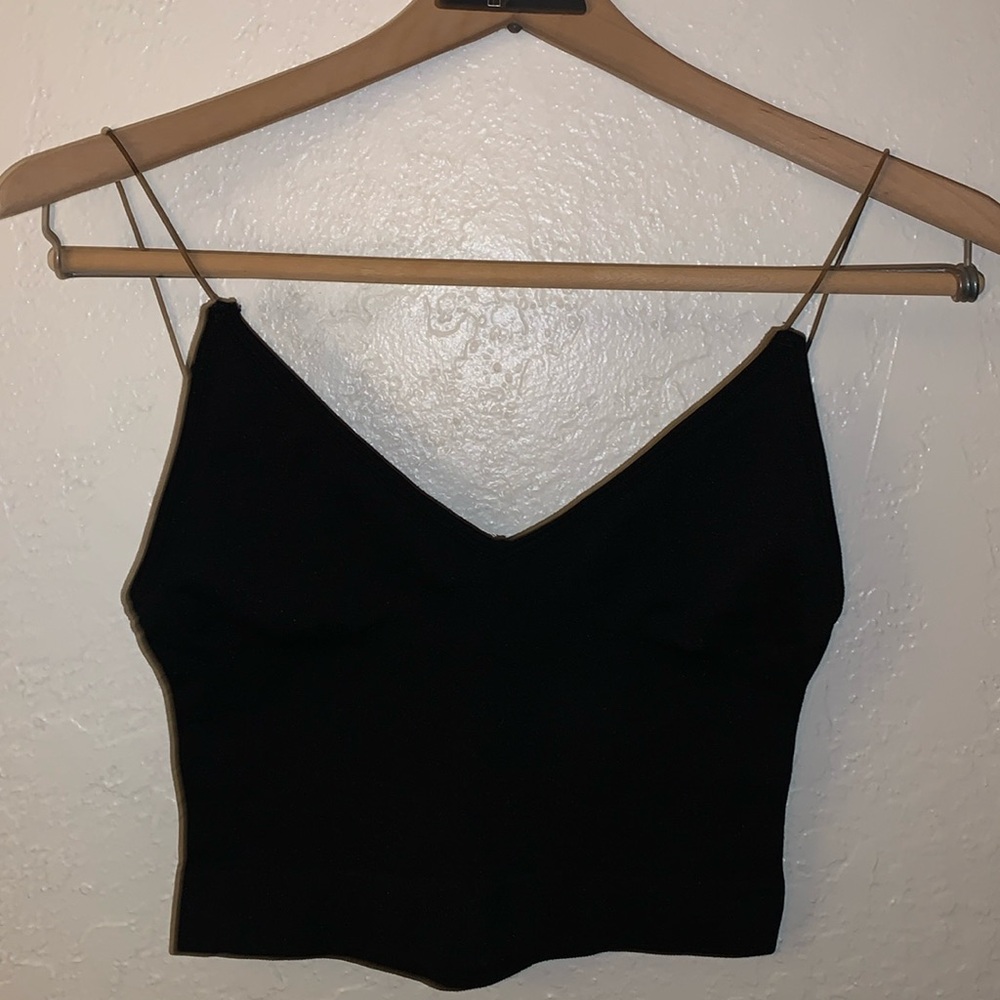 Free People Intimately Plunge Black Bralette